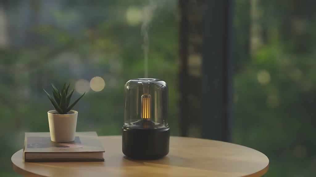 Difusor de Aromas con Luz Ambiental — Humidificador