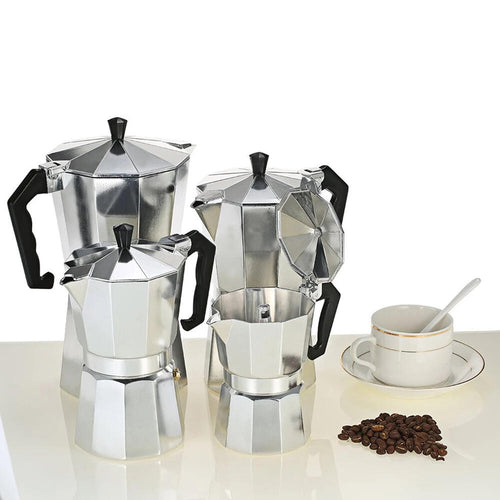 Cafetera Italiana 6 Tazas para Inducción — Acero Inoxidable