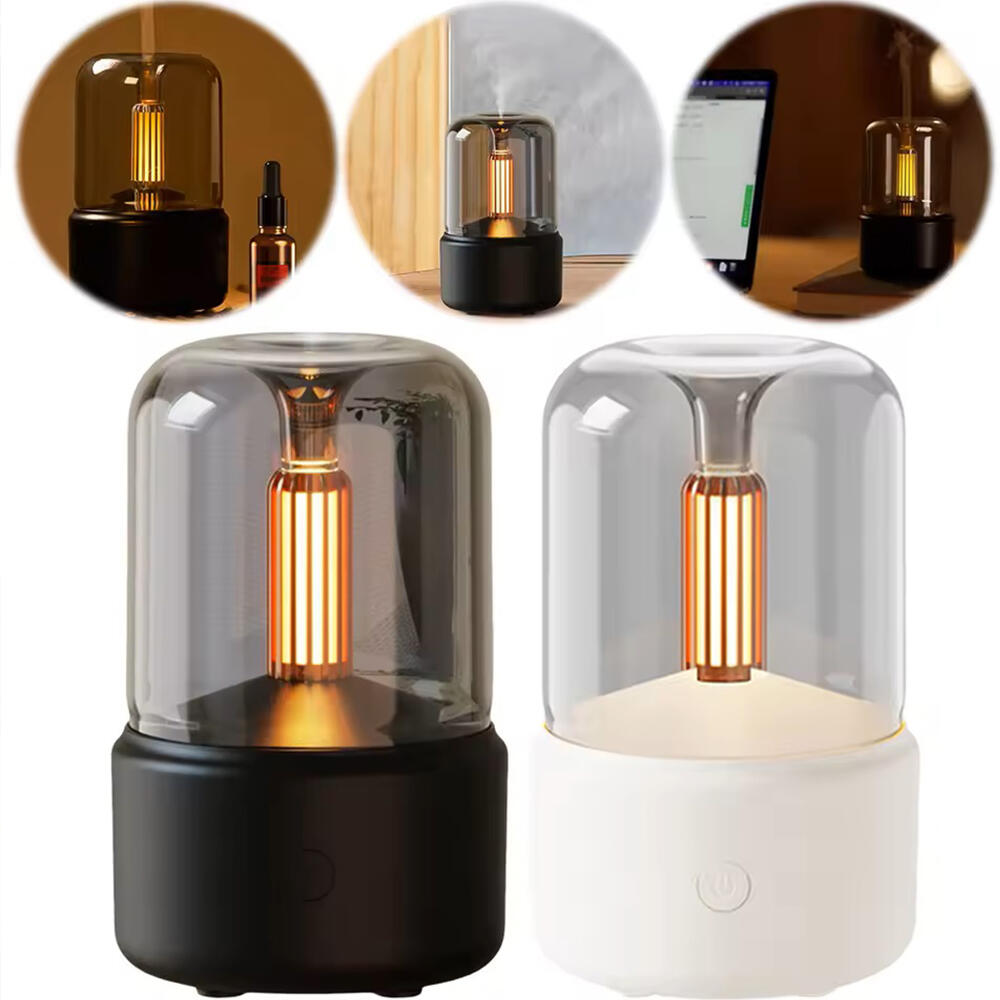 Difusor de Aromas con Luz Ambiental — Humidificador
