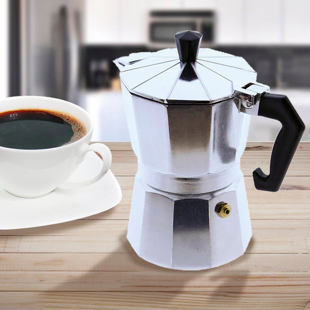 Cafetera Italiana 9 Tazas para Inducción — Acero Inoxidable