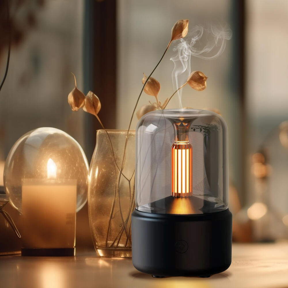 Difusor de Aromas con Luz Ambiental — Humidificador