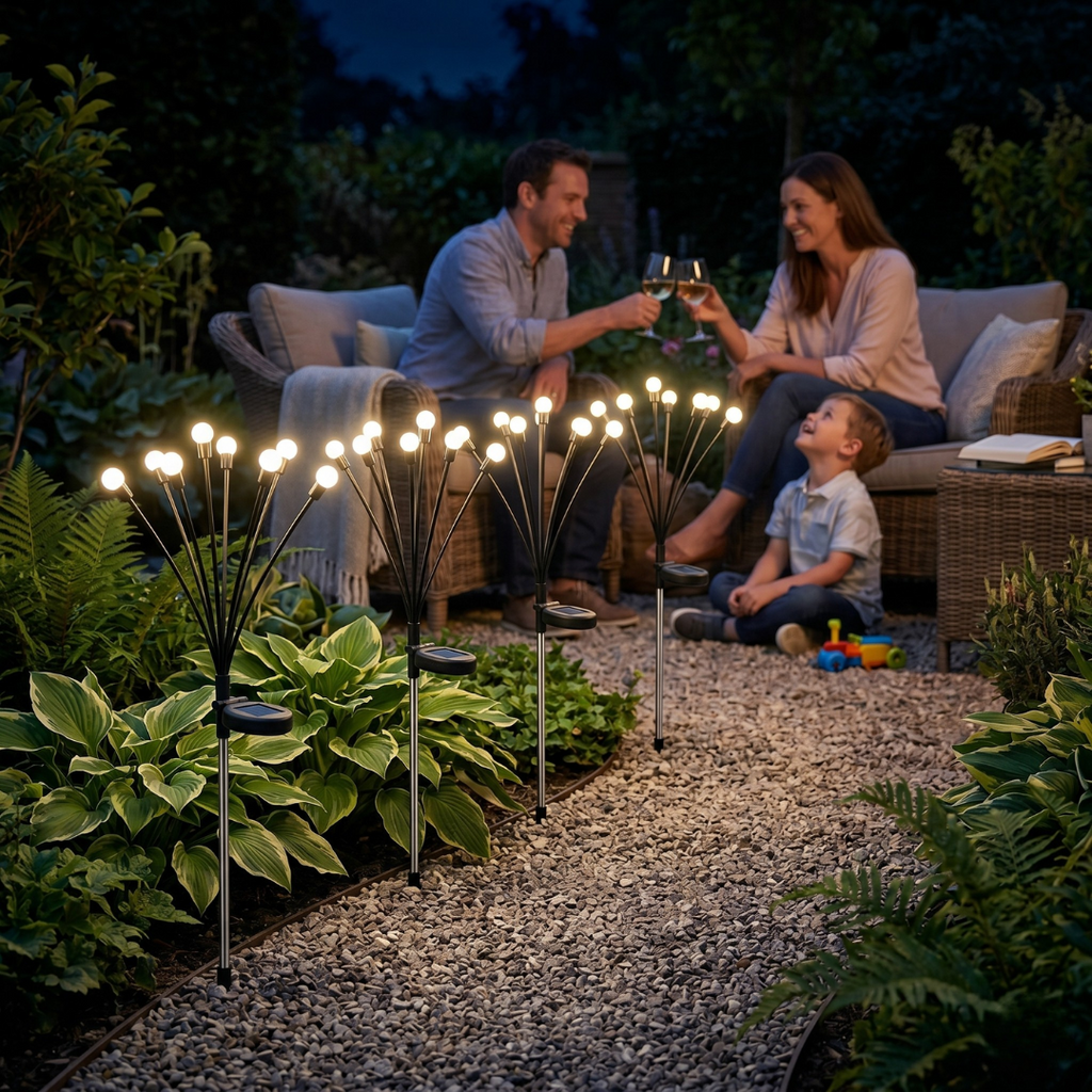 Guirnalda Solar Luciérnaga — Luces de Jardín