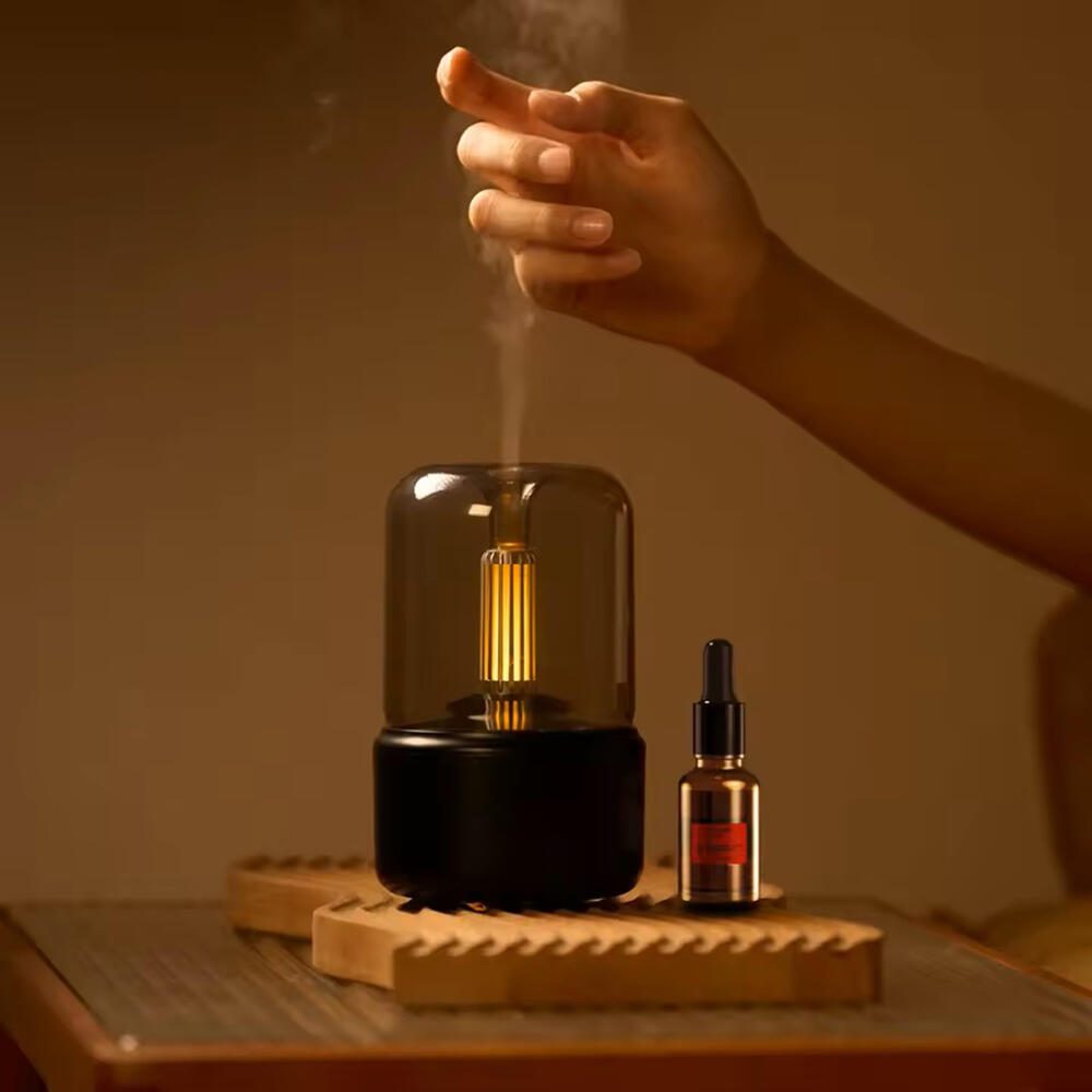 Difusor de Aromas con Luz Ambiental — Humidificador