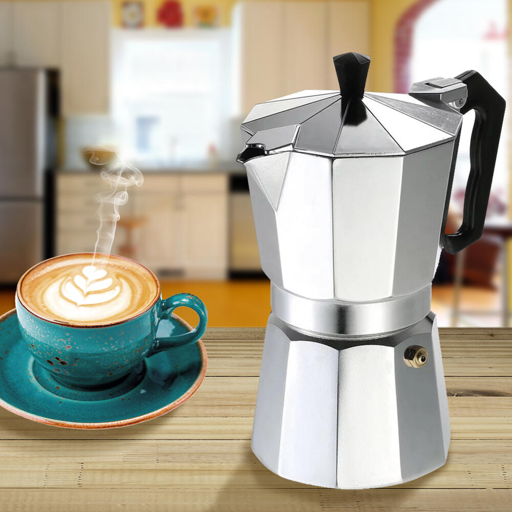Cafetera Italiana 6 Tazas para Inducción — Acero Inoxidable