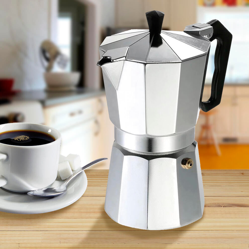 Cafetera Italiana 6 Tazas para Inducción — Acero Inoxidable